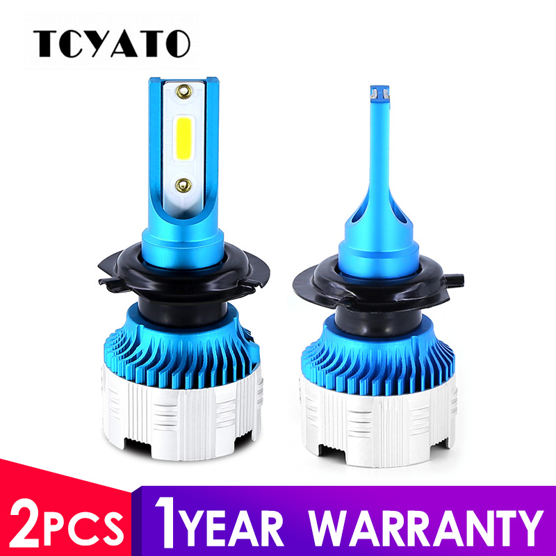 

TCYATO 6000K H4 LED H7 H11 H8 4 H1 3 Auto Mini8 Car Headlight Bulbs 55W 6500LM Car Styling 6000K led automotivo