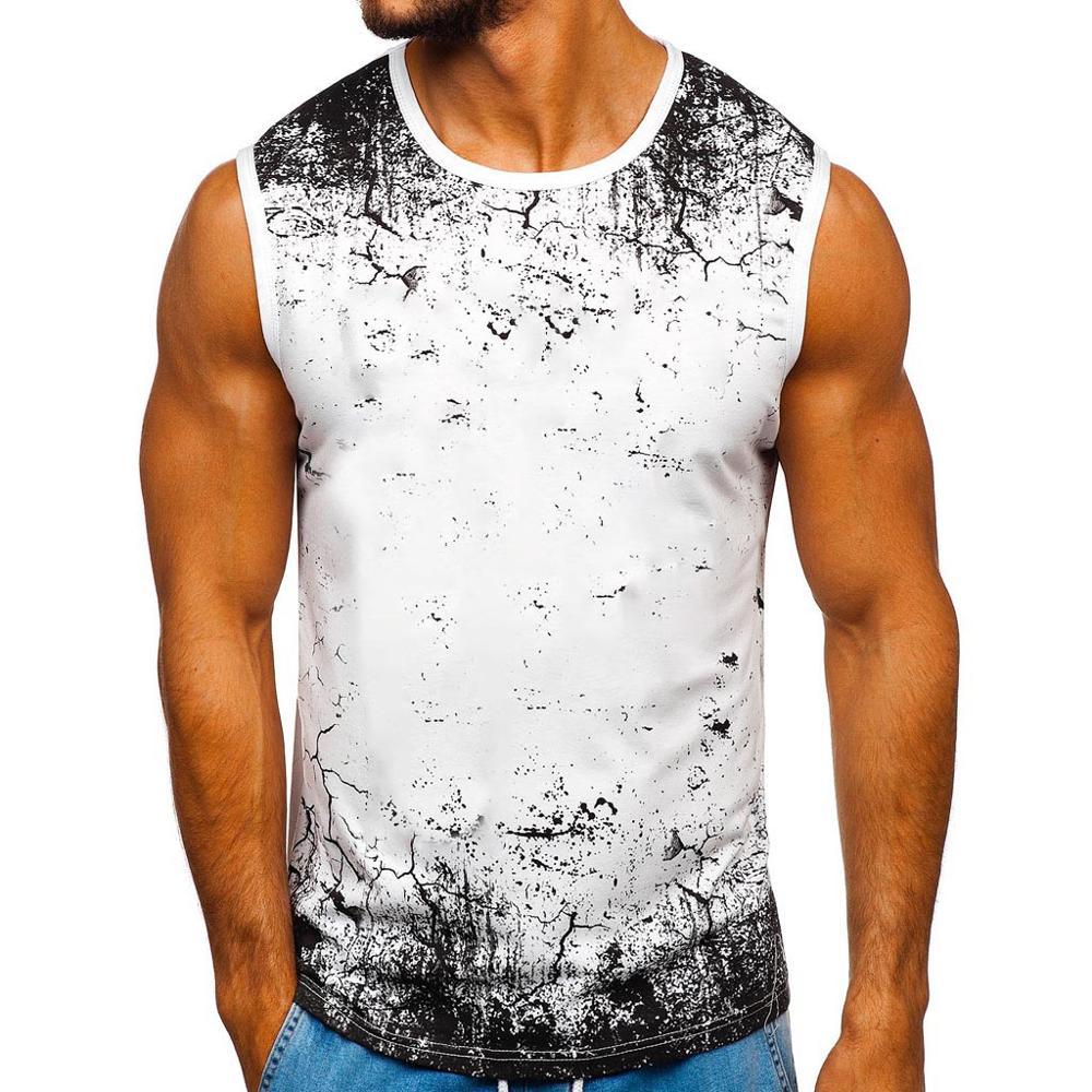 

Men Summer New Gyms Fitness Mesh Tank Tops Joggers sleeveless Breathable tops Male fashion Casual Tank top Bodybuilding Clothes MX200815, Red