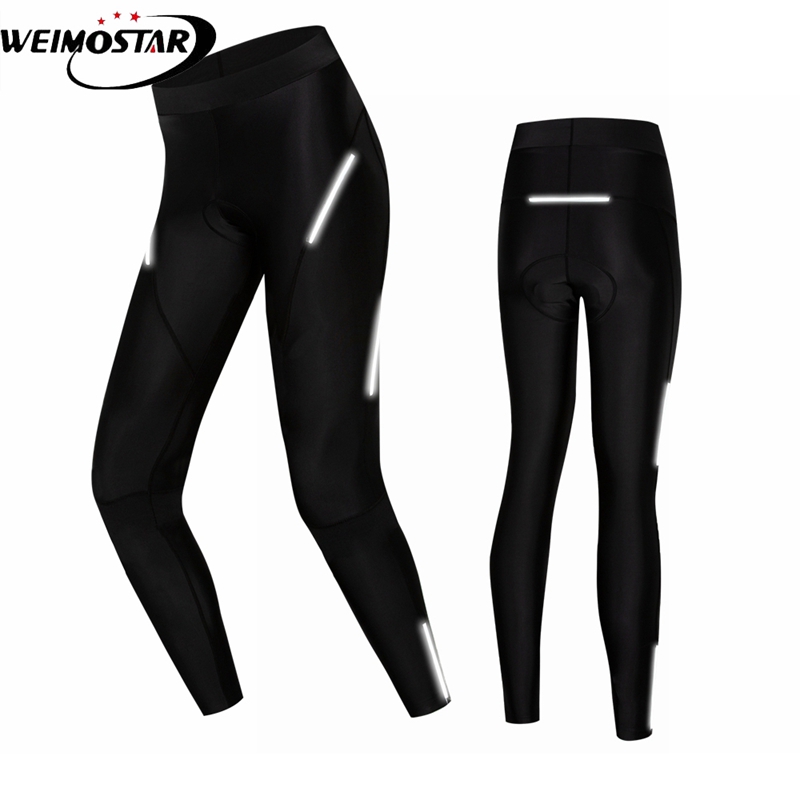 

Weimostar Womens Cycling Long Pants Mtb Downhill Bike Pants Long Riding Bicycle Trousers Sport GEL Pad Shockproof -XXXL, Black