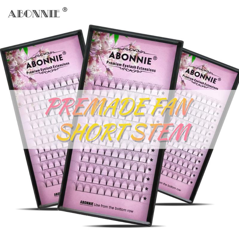 

Pre made Volume Fans Short Stem Eyelash Extensions C/D curl 0.07 0.10 mm Thickness 13 14 15 MM Length Extensions Makeup Cilios