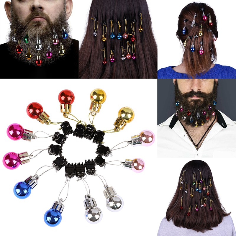 

Beardaments Lights-Light Up Beard Ornament Colorful Christmas Facial Hair Bauble