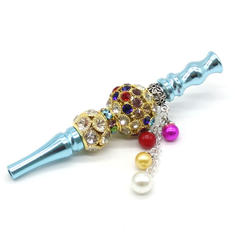 

New Metal Smoking Pipes Portable Detachable Cigarette Holder Metal Smoking Pipes Filter Water Pipe Decoration with decoration