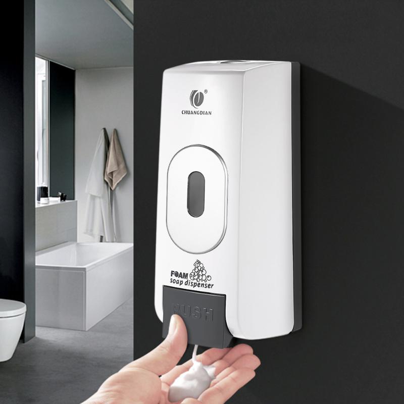 

Manual Foam Soap Dispenser Wall Mount Liquid Cleanser Washroom Lotion Dispenser for Hotel Soap 500ml