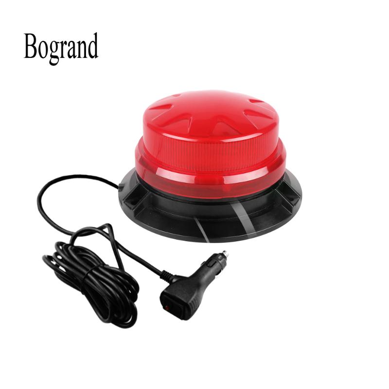 

Bogrand 9-28V led rotating red emergency strobe warning beacon lights with magnetic