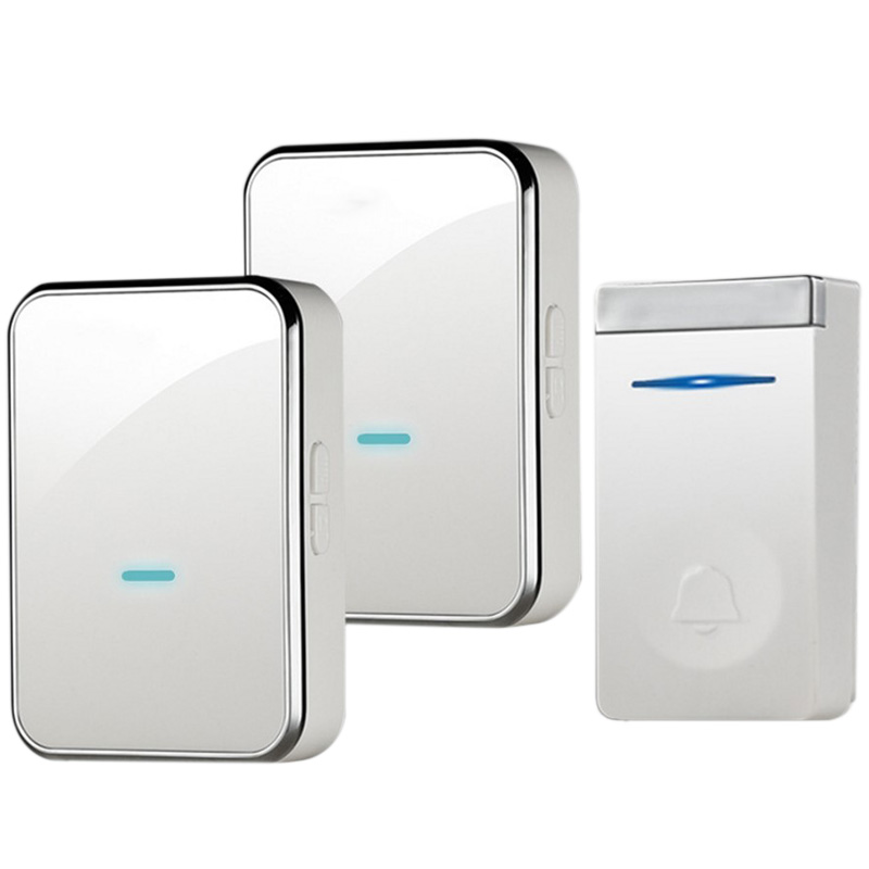 

Eu Plug Self-Generating Doorbell Wireless Smart Doorbell Long Distance One For Two Waterproof Without Battery Door Ling