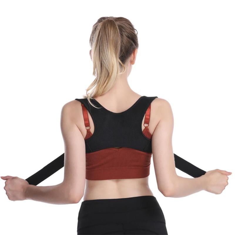 

Unisex Brace Support Belt Adjustable Back Posture Corrector Clavicle Spine Back Body Brace Humpback Lumbar Shoulder Support Belt, As pic