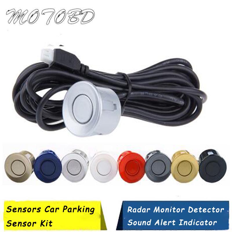 

6 Colors 1 Piece Sensors Parktronic Car Parking Sensor Kit Reversing Radar Monitor Detecter Sound Alert Indicator System