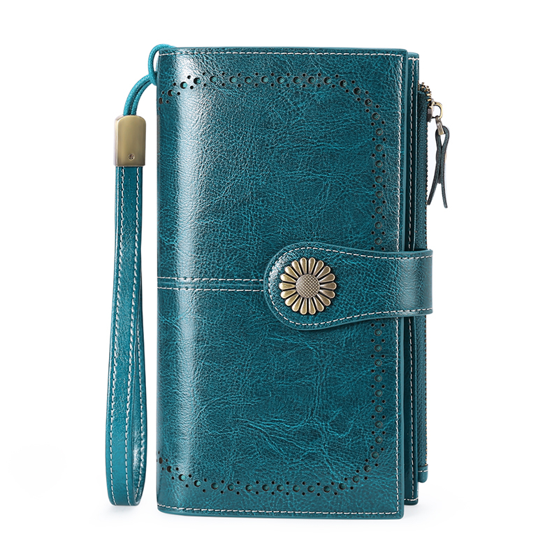 

women clutch cow leather wallet female long wallet women zipper purse strap money bag purse for iphone 8, Red;black