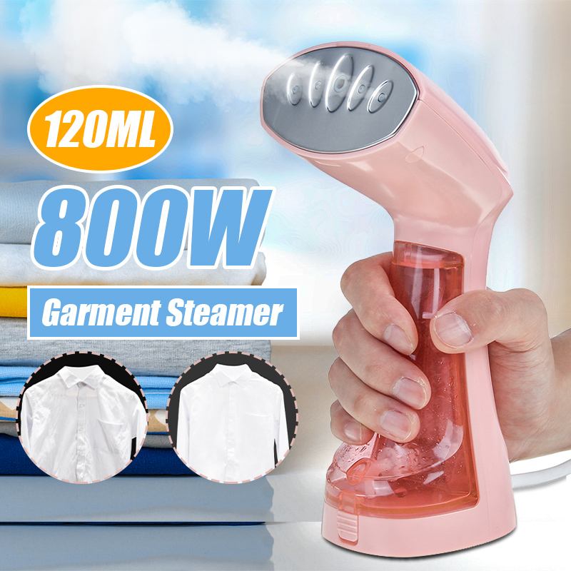 

800W 120ml Mini Handheld Fabric Steamer Fast-Heat Powerful Garment Steamer for Home Travelling Portable Steam Iron