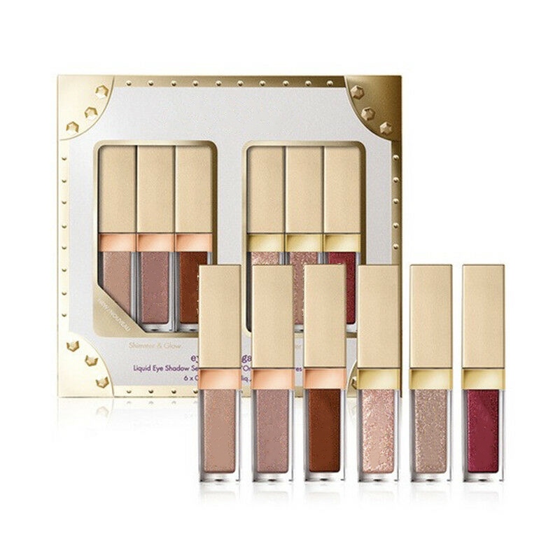 

6Pcs Eye Shimmer Glitter & Glow Liquid Eyeshadow Set Enchanted Eyes Make Up Eye Shadow kit Easy To Wear, 1 set