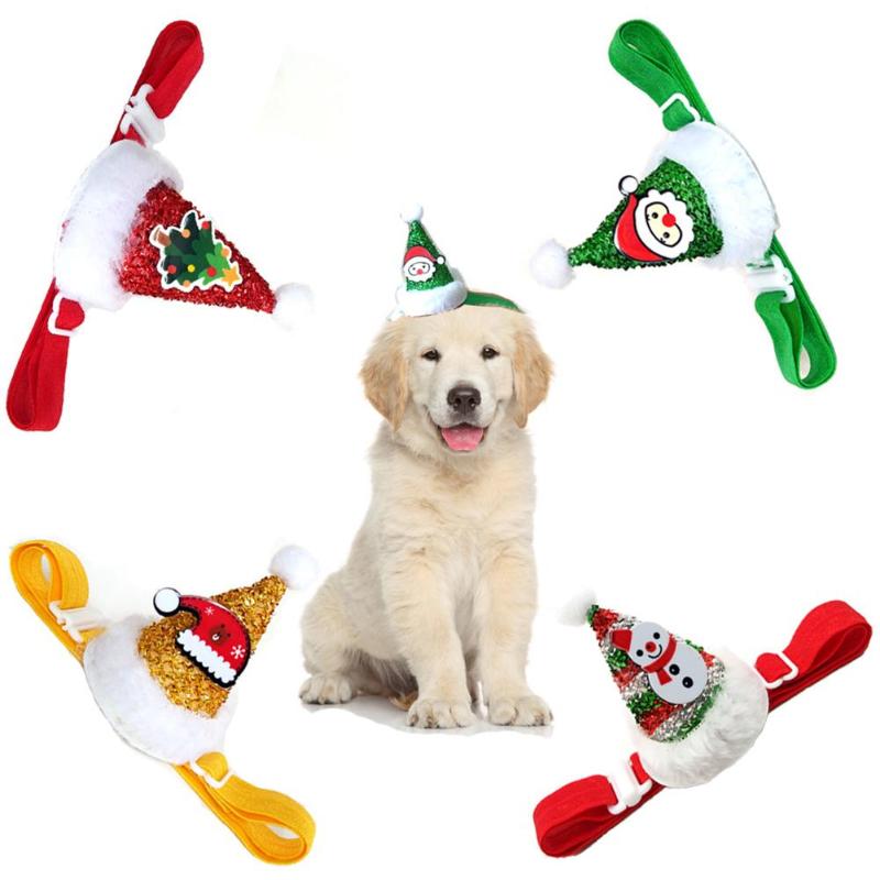 

Christmas Dog Cat Headband Hat Pet Costume Party Clothing Headwear Cap Adjustable Decoration Accessories For Puppy Kitten Hat