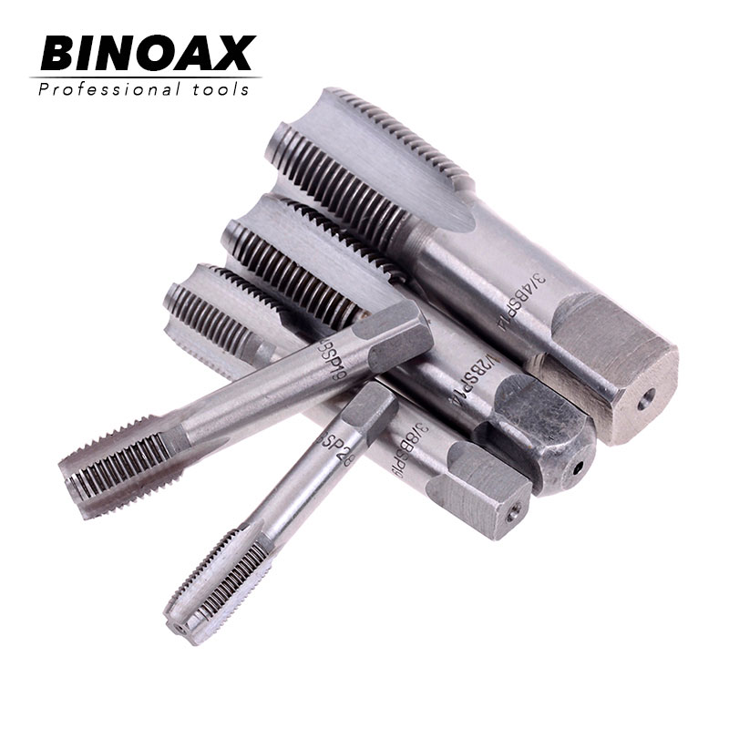 

BINOAX HSS Taper Pipe Tap Metal Screw Thread 1/8" 1/4" 3/8" 1/2" 3/4