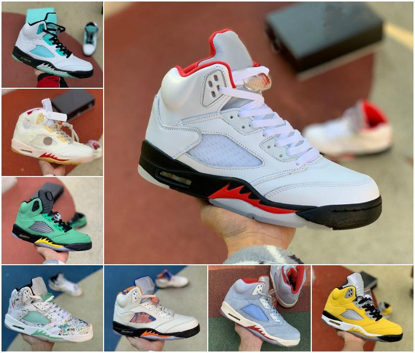 

Mens 5s Island Green Basketball Shoes Jumpman 5 Retros White Black Sports Sneaker Metallic Oregon Ducks Trainer Fire Red Michigan Wings Shoe