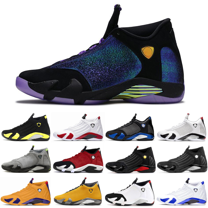 

DOERNBECHER Men 14 14s Basketball Shoes Gym red Hyper Loyel candy cane last shot Fusion University Gold Mens Trainers Sneakers Size 7-13