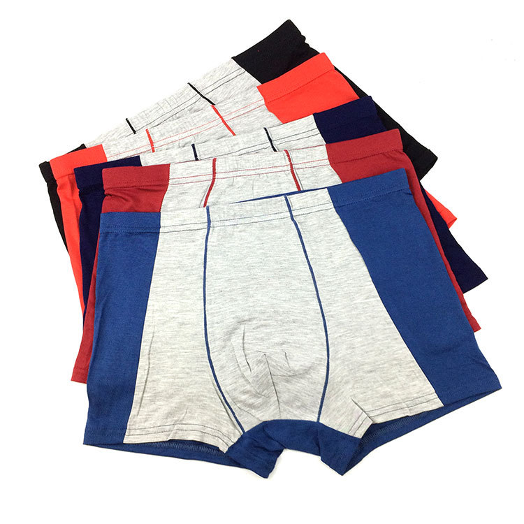

5 Piece -XXL Men's Underwear Summer Men's Flat-angle Underwear Bamboo Fiber Mid-waist Pure Color, Multi