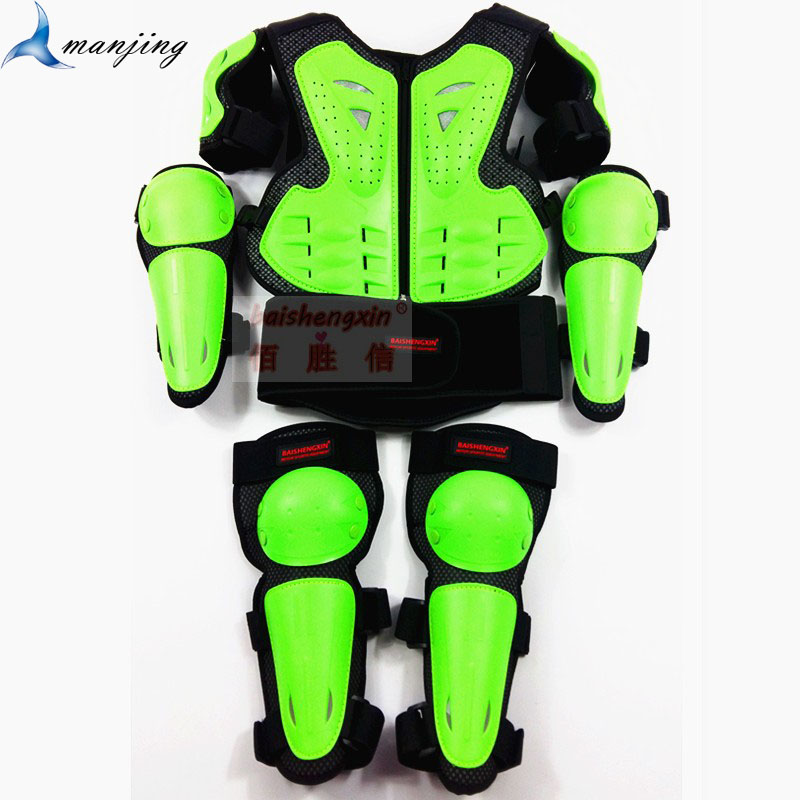 

Kids Youth Children Full Body Protect armor Motocross armor bicycle Vest Suits jacket outdoor funny Knee Elbow guard