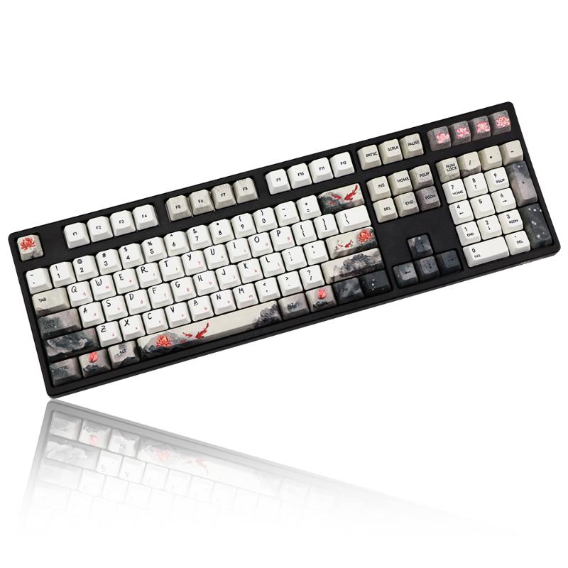 

Goldfish PBT Keycap Five sides Dye-subbed 108 Keys OEM Profile keycap for diy keycaps