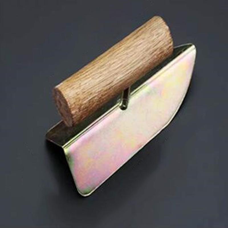 

Wooden Handle Putty Knife Scraper Corner Shovel Yin Yang Puller for Diatom Mud Home Construction Tool