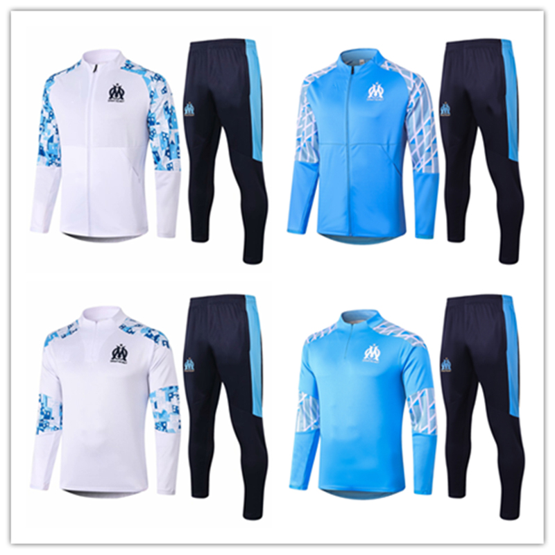 

2020 2021 marseille men jacket Ocampos long sleeve 20 21 tracksuit football jersey Thauvin training suit Germain soccer shirt sportwear, 15