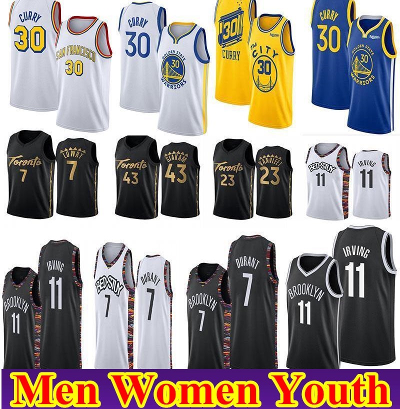 

Women kids 30 Curry Jersey Kevin 7 Durant 11 Irving Pascal 43 Siakam Fred 23 VanVleet Kyle 7 Lowry Men Stitched Basketball Jerseys, As shown in illustration
