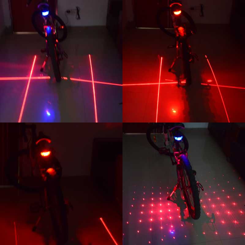 

Flashing Bicycle Tail Lights Waterproof Bicycle Lights Cool Flash Mode Tail for Accessories