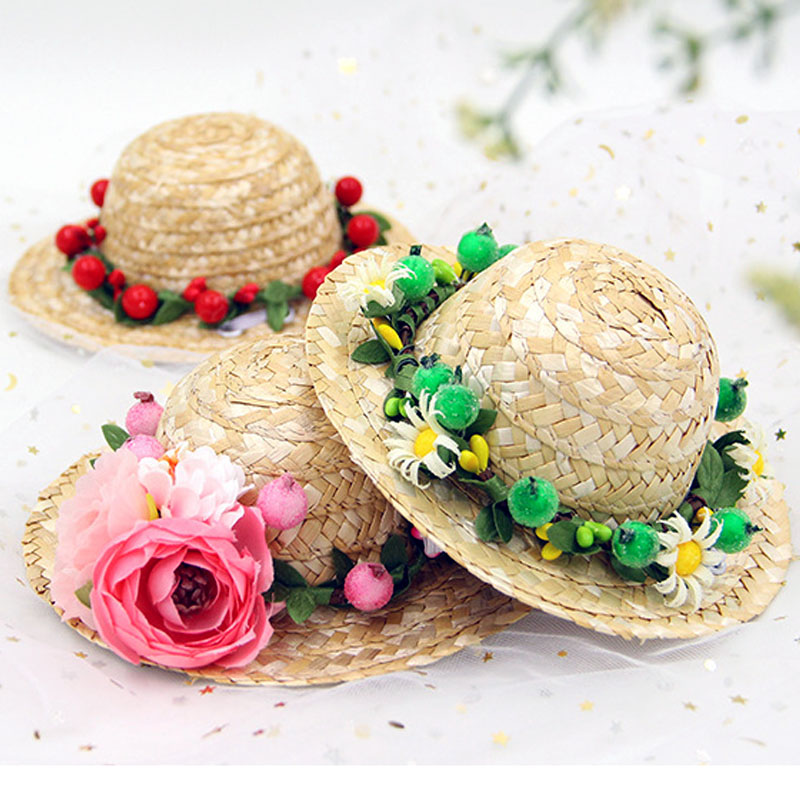 

Pet Hat Dog Cap Summer Dog Straw Sun Hat Cap Pet Outdoor Accessories Hawaii Style Sombrero Hats For Dogs Chihuahua, Green