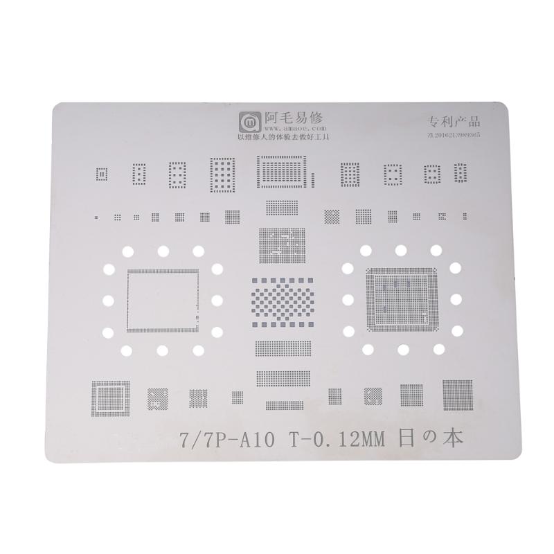 

Japan Steel Phone BGA Reballing Stencil Set Solder Template for 8P 7 7P 6S 6 Logic Board Repair Tool Tools