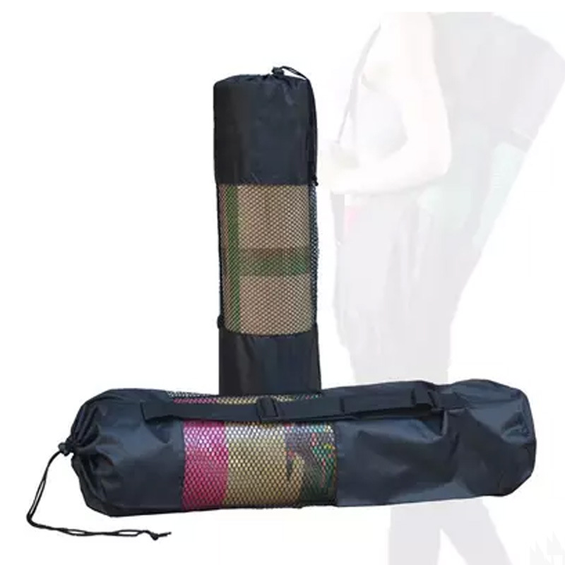 

Cheap Price 6mm Yoga Mat Enlarged Mesh Bag Yoga Backpack Mat Buggy Bag, Black
