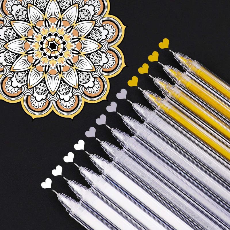 

3pcs Highlight Liner Sketch Markers White Paint Marker Pen White Gel Pen 0.6mm For Graffiti Art Marker Manga Painting Supplies