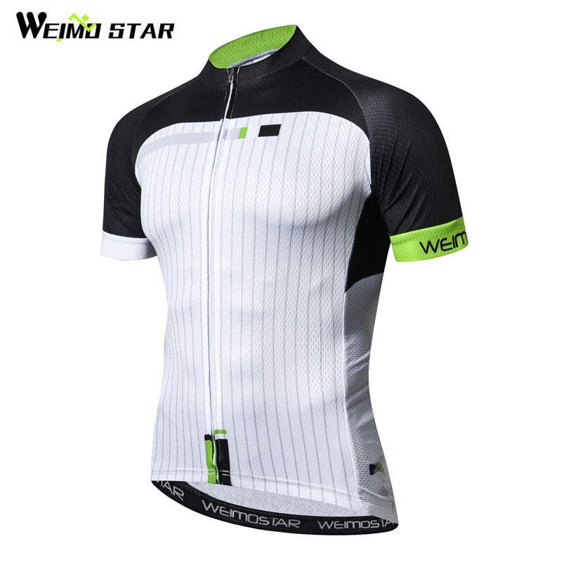

Weimostar Pro Team Race Cycling Jersey Men Top Summer Mountain Bicycle Cycling Clothing Quick Dry MTB Bike Jersey Ropa Ciclismo, Green