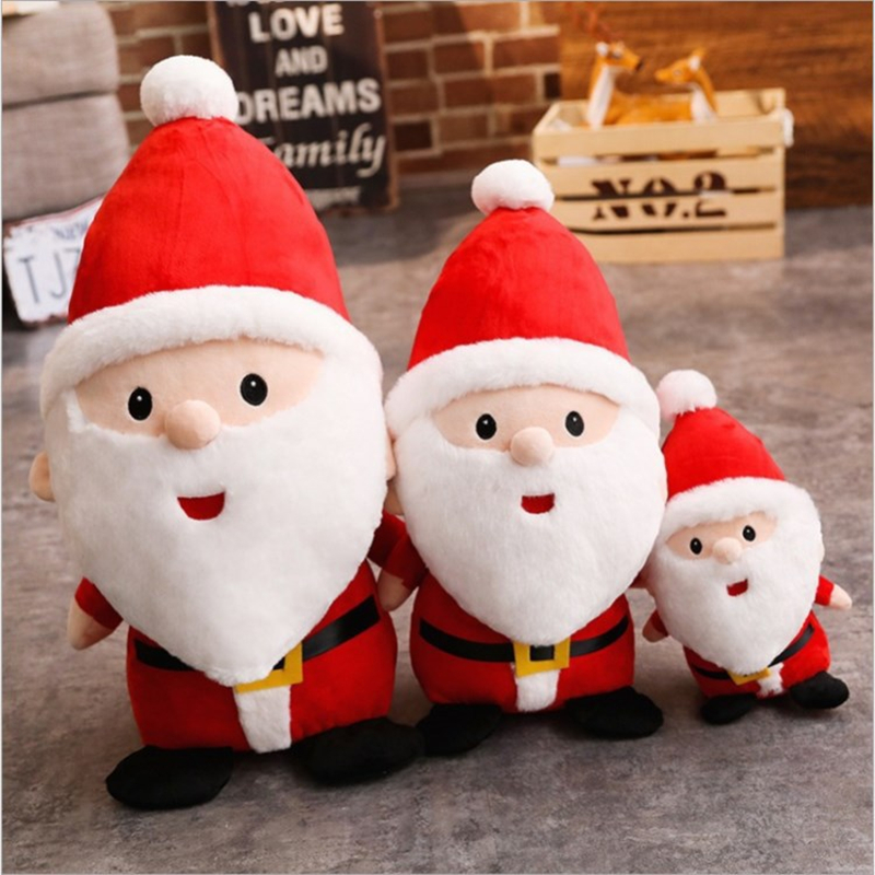 

3 sizes cute plush toys large Santa Claus doll small puppet doll doll girl creative Christmas gift Christmas decoration
