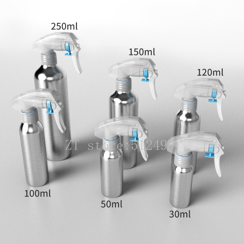 

30/50/100/120/150/250ml 30pcs High Quality Aluminum Spray Bottle,DIY Cosmetic Empty Container,Refillable Fine Mist Shell Package