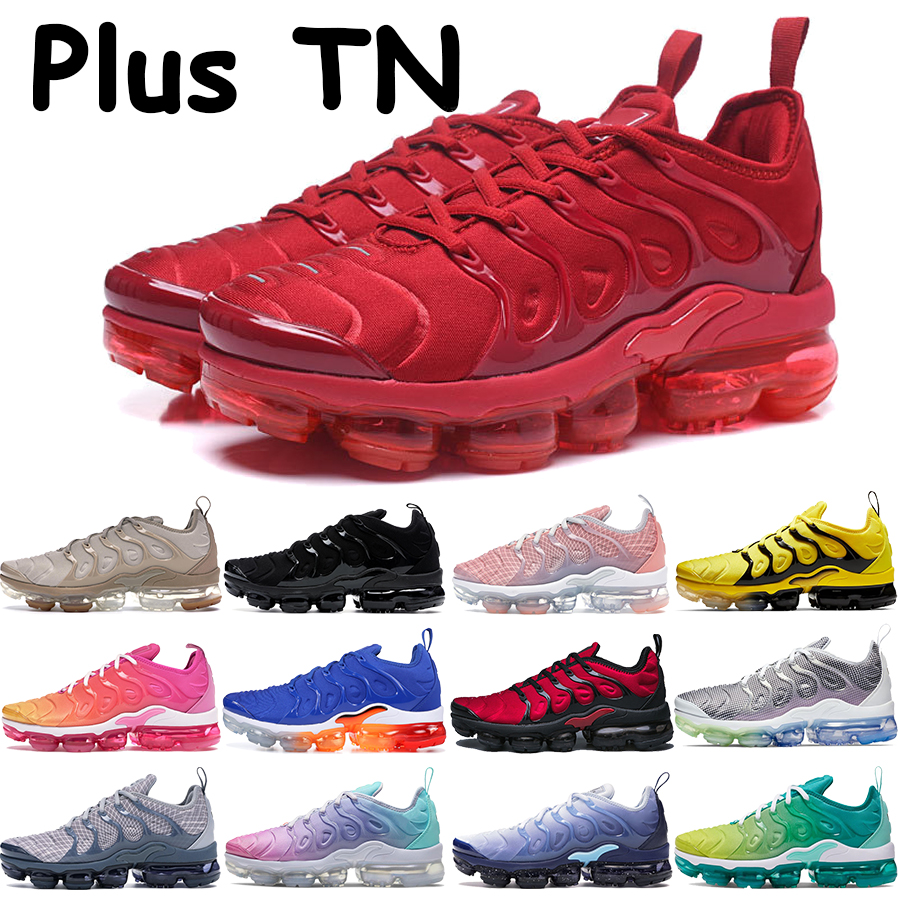 

Mens running shoes VM sports trainers triple black white red USA game royal hyper blue string bumblebee bleached aqua plus TN sneakers, 14. white red