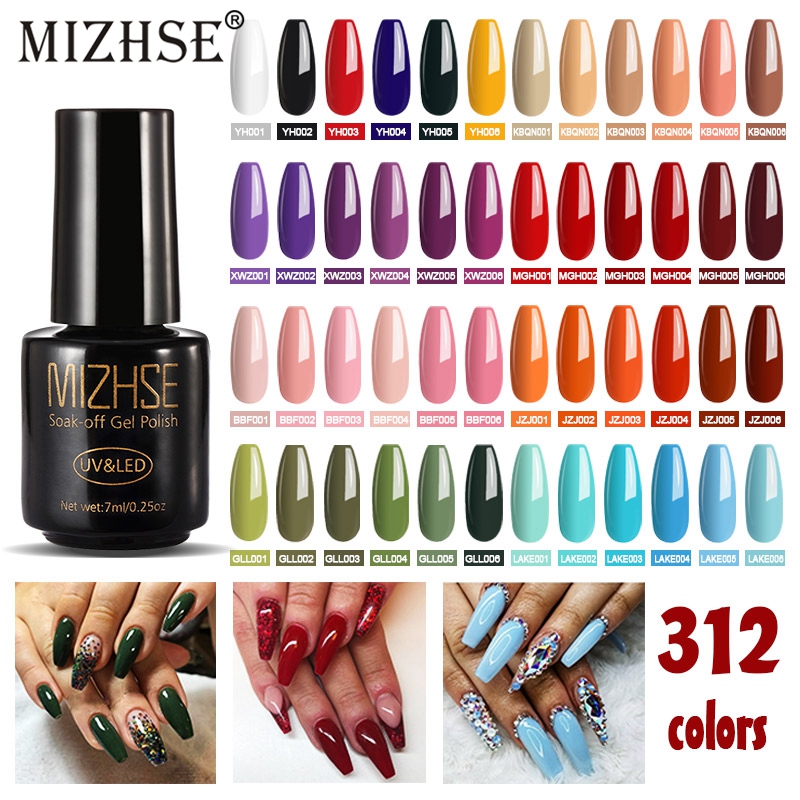 

MIZHSE Gel Varnish Set Nail Art Esmaltes Para Pintar Unha Private Label UV Gel Nagellak Polish Primer Nails Rubber Base And Top, Mgh