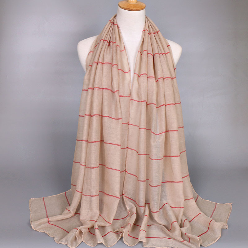 

Newest Girl's printe striped viscose scarf shawl popular wrap hijab muslim spring designer Muffler wrap multicolor scarves/scarf