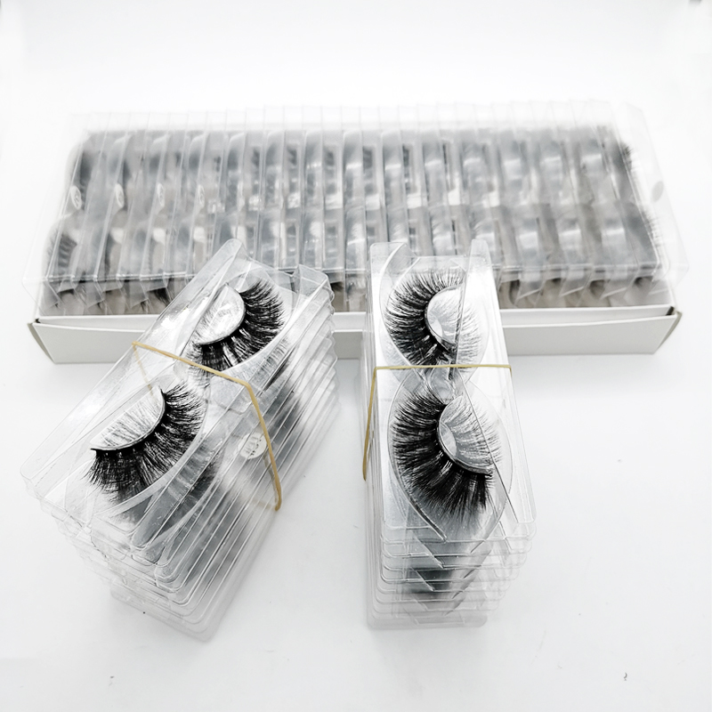 

30 Pairs 25mm 3D Mink Lashes Wholesale Natural Long Dramatic 25mm Mink lashes Simple Pack Handmade False Eyelashes Lash Vendors