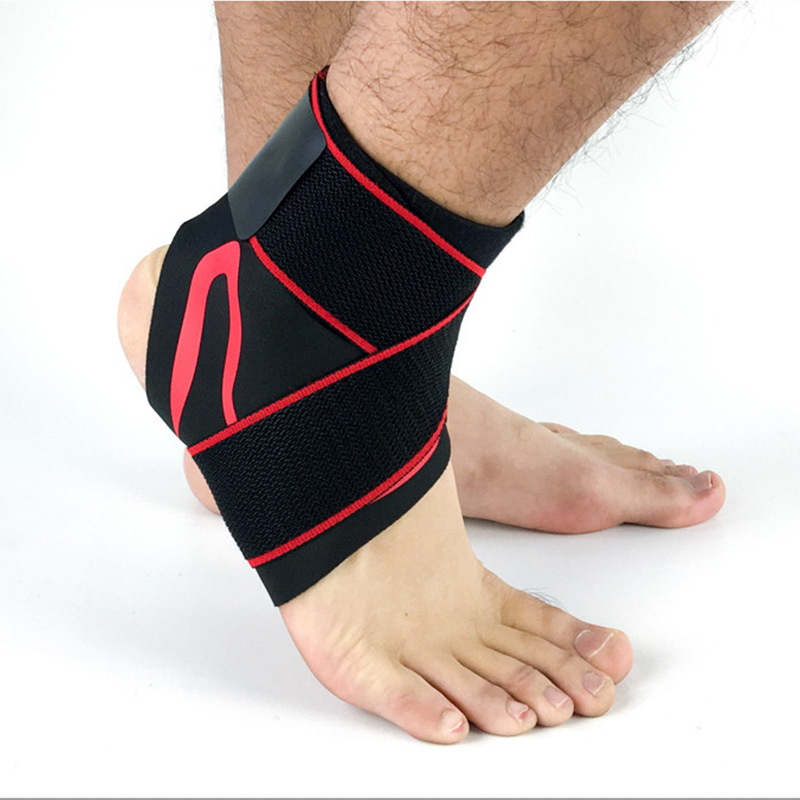 

Sport Ankle Support Brace Elastic High Protect Sports Ankle Equipment Safety Running Basketball Brace Support, Grey left