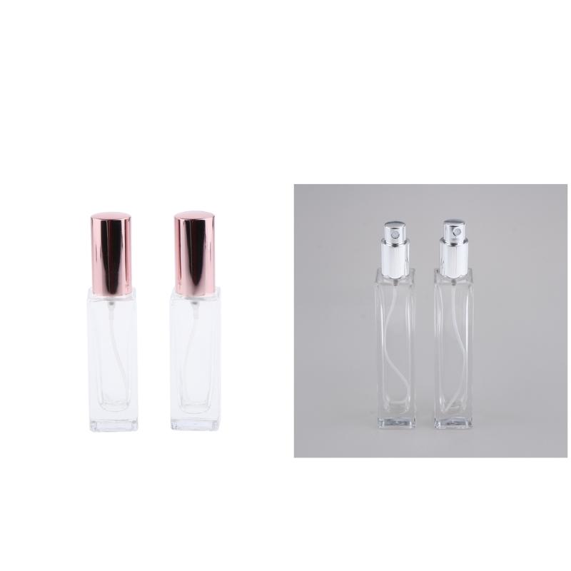 

30ml 50ml Large Clear Thicken Glass Empty Refillable Replacement Spray Bottle for Cologne/Perfume/Splash with Screw Caps (4Pcs