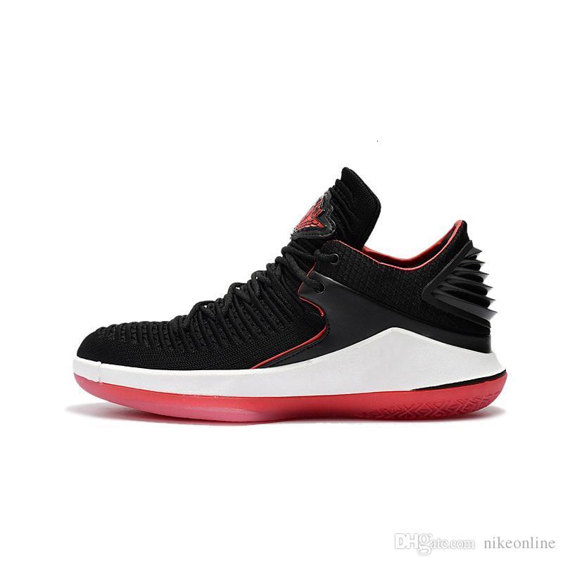 

Mens new Jumpman XXXII 32 low basketball shoes Banned Black Red Bred UNC Michigan Navy retro 32s Russell Westbrook sneakers boots with box