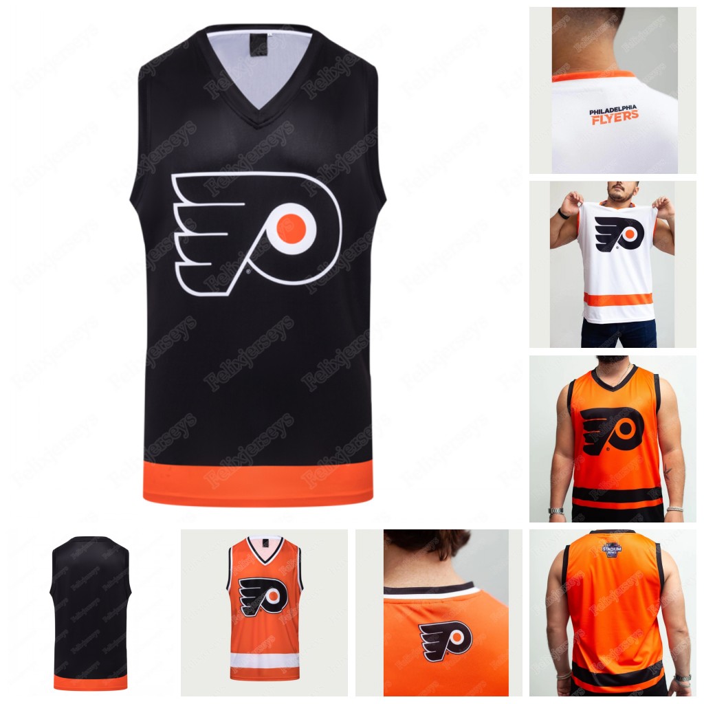 

Carter Hart Philadelphia Flyers Alternate Hockey Tank Oskar Lindblom Claude Giroux Sean Couturier Gostisbehere Travis Konecny Ivan Provorov, Black;red