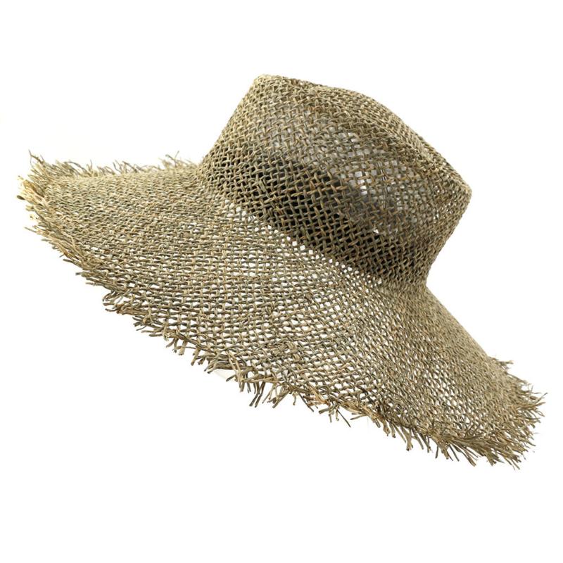 

Straw Beach Retro Sun Hat Women Summer Wide Brim Anti-UV Hats Foldable Protection Cap Floppy Female Bohemia Style Bucket Chapeau