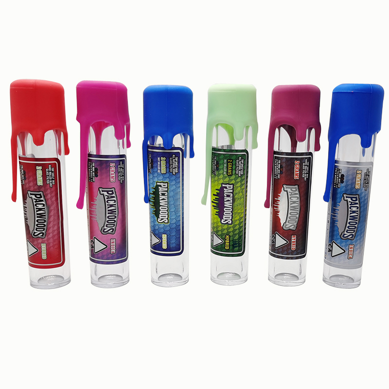 

Packwoods Prerolling Tubes Child Resistant Preroll Joint Packaging Plastic Oil Containter E Cigarettes Herbal Empty Bottle Tube