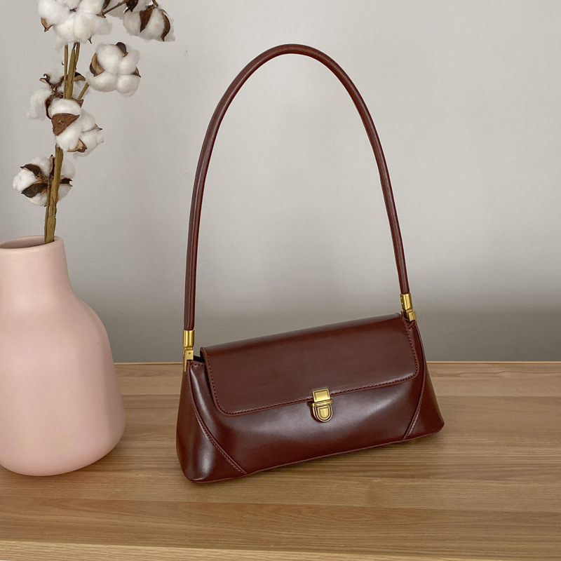 

Vintage Underarm Bag Shoulder Handbag Women's Bag Spring and Summer New Style, Black
