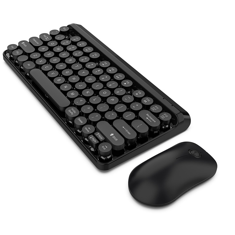 

2.4G Wireless Multimedia Keyboard and Mouse Mini Waterproof Keyboard Mouse Combo Set for Notebook Laptop Desktop PC