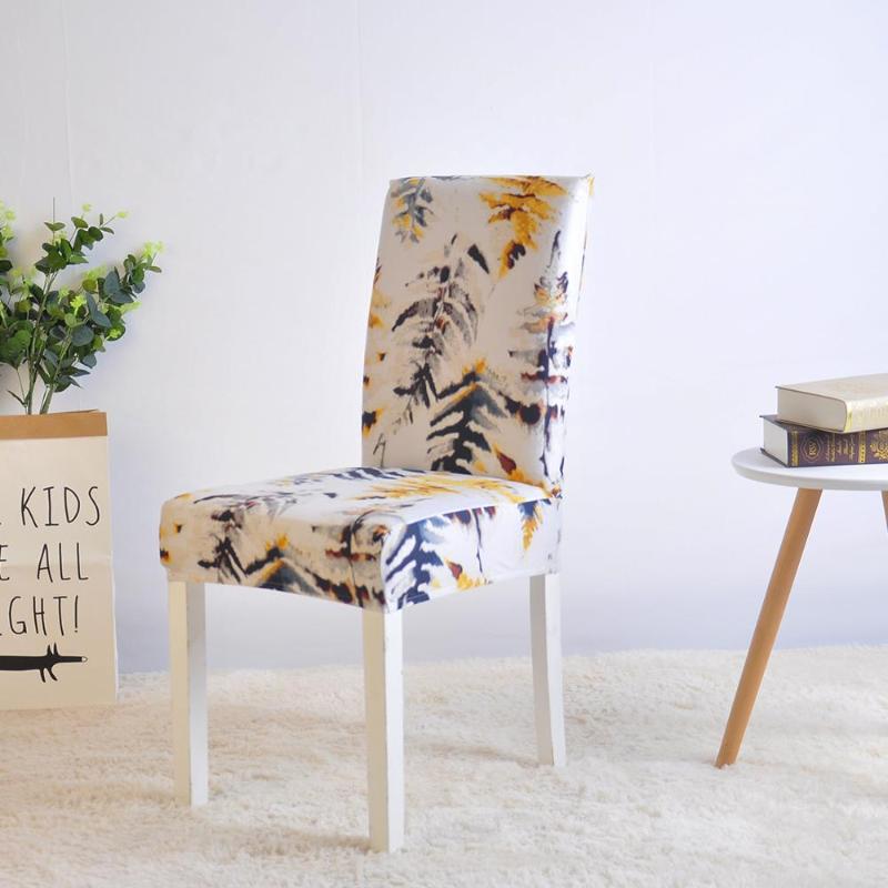 

Universal Size Removable Chair Cover Dining Seat Covers Elastic Stretch Slipcovers Chair Decoration Spandex Stretch Home Decor
