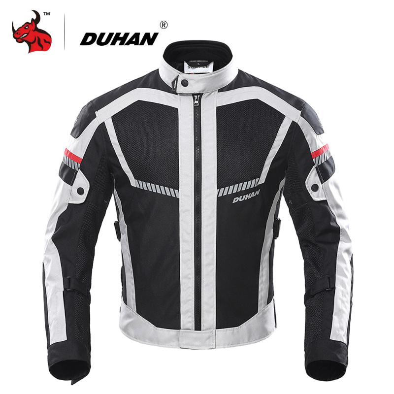 

DUHAN Motorcycle Jacket Summer Men Moto Motocross Riding Jacket Breathable Mesh Reflective Motorcycle Clothing Chaqueta Moto