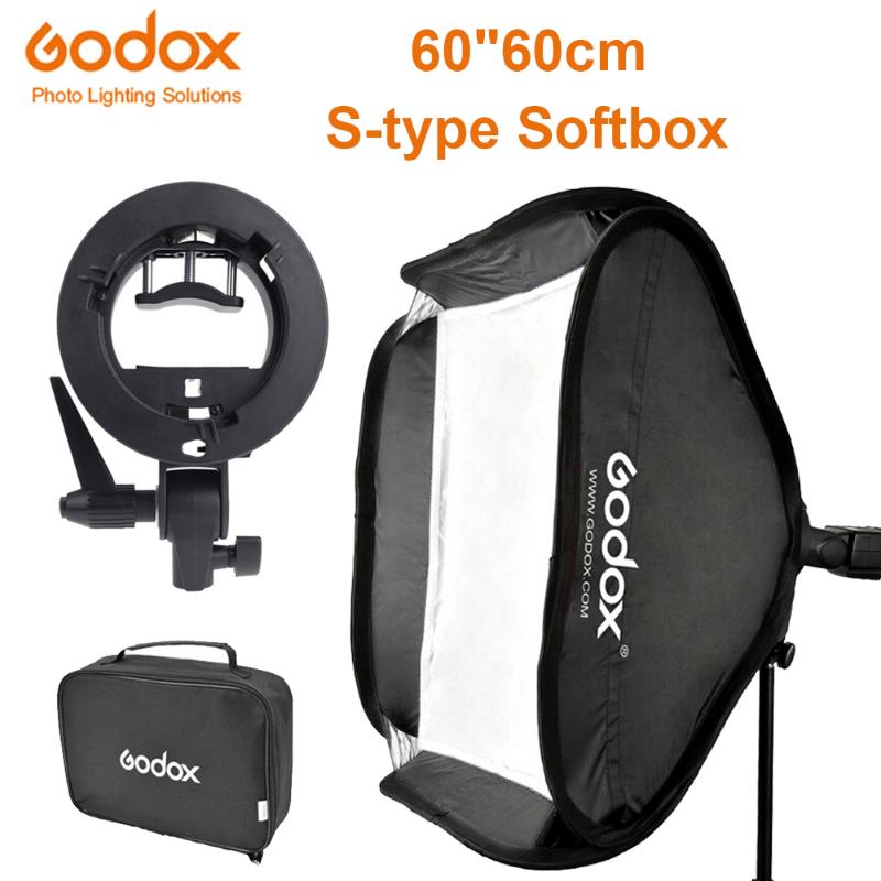 

Godox 60x60 cm Softbox Kit Flash Diffuser + S-type Bracket Bowens Holder for Flash Speedlite 60*60 cm Soft box