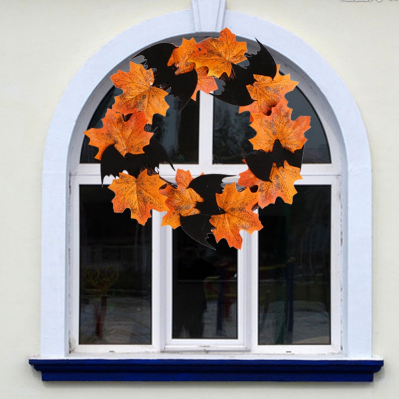 

Halloween Decoration Bat Wreath Pendant Window Door Hanging Wreath Party Festival DIY Decoration Wall Hanging