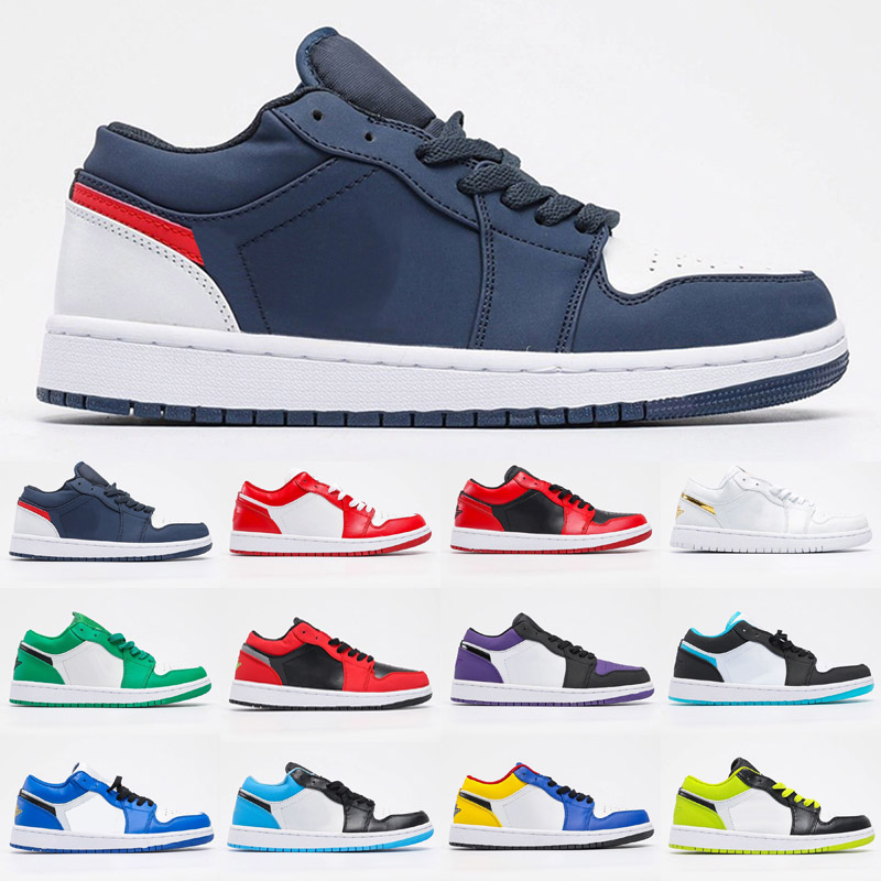 

Jumpman Low 1 1s basketball shoes top OG black toe court purple SP men women sneakers Eur 36-46, As photo 5