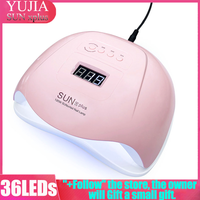 

Brand 120/45/6W Nail Dryer UV Led Nail lamp For Manicure Pecicure All Gels LCD Display 10/30/60/99s Timeing Infrared Sensing